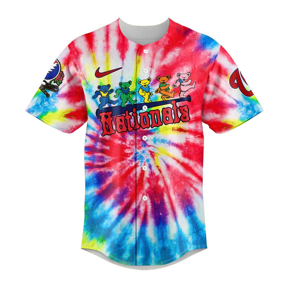 Washington Nationals x Grateful Dead New Night Jersey