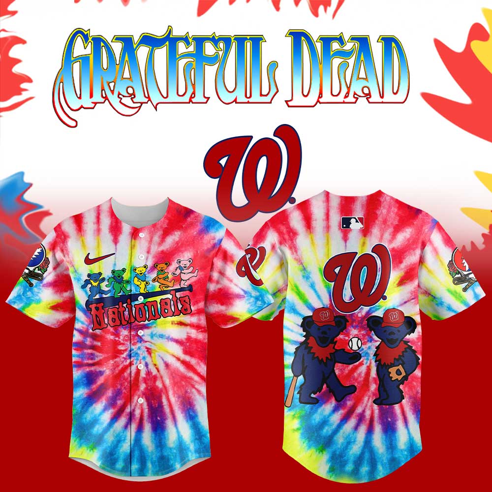 Washington Nationals x Grateful Dead New Night Jersey