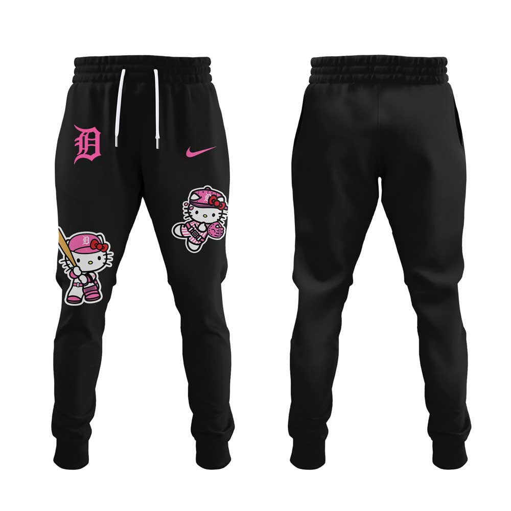 Detroit Tigers x Hello Kitty Night Game Pink Logo Jersey