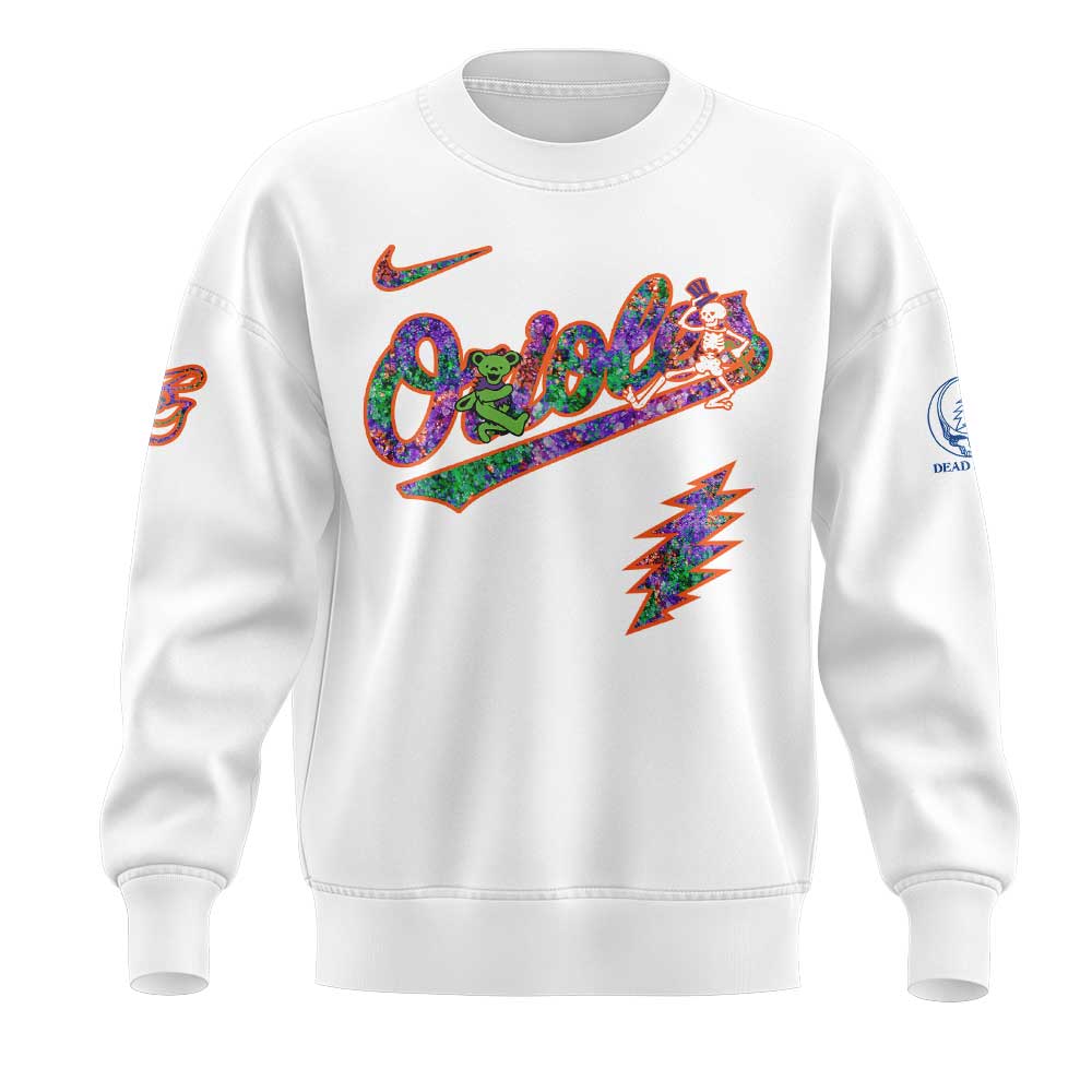 Baltimore Orioles Grateful Dead Night Sweatshirt