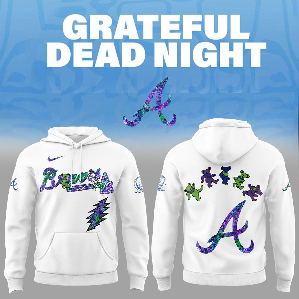 Atlanta Braves Grateful Dead Night Hoodie