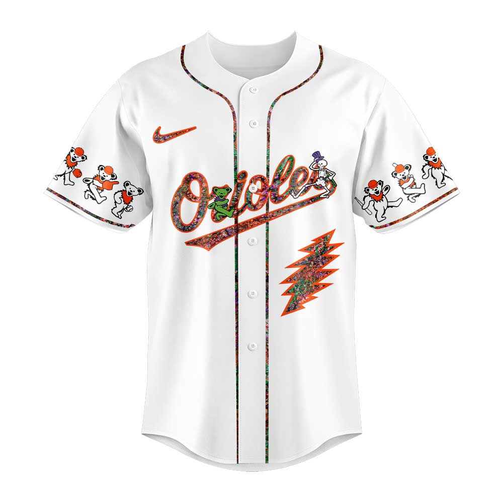 Baltimore Orioles Grateful Dead Night Jersey