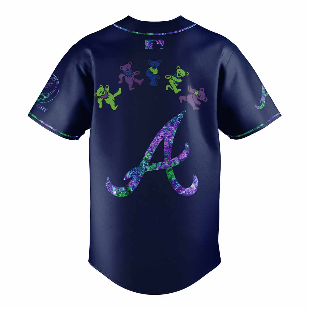 Atlanta Braves Grateful Dead Night Navy Alternate Jersey