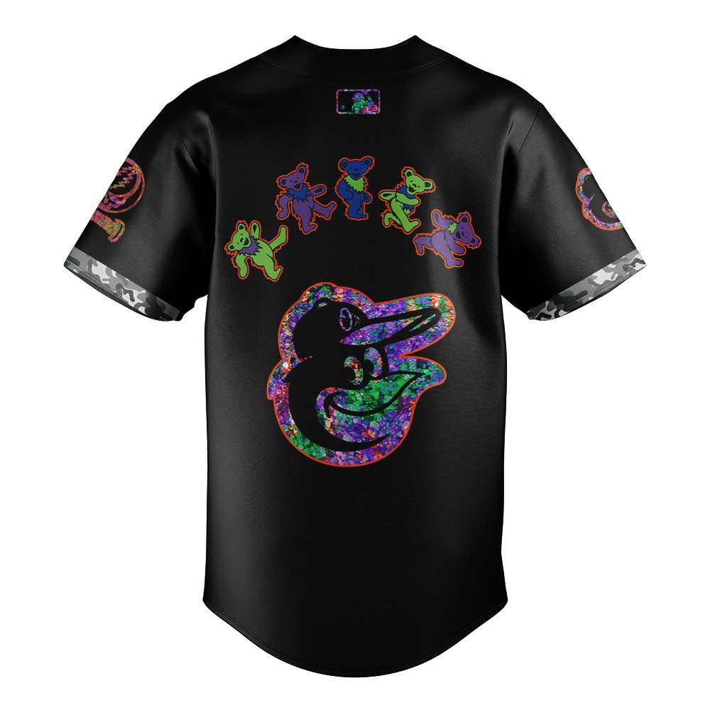 Baltimore Orioles Grateful Dead Night Black City Connect Jersey