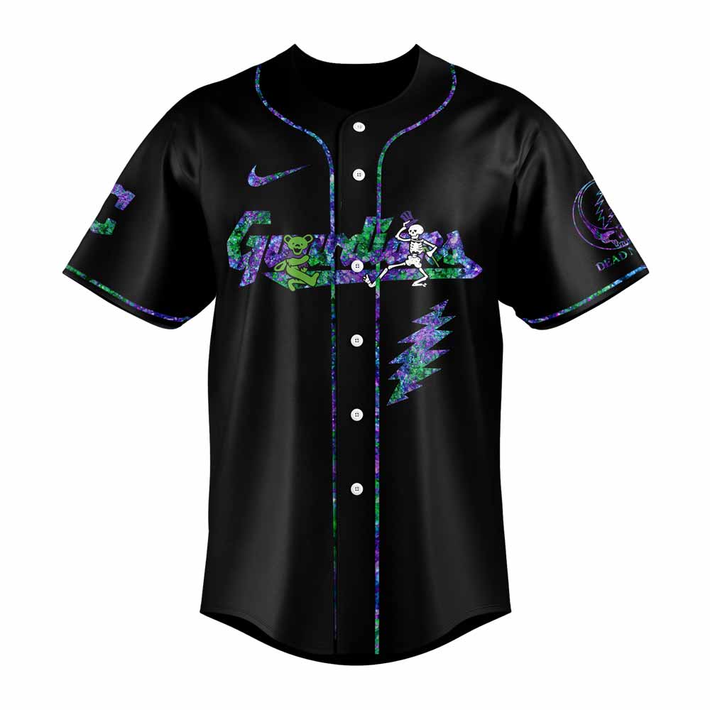 Cleveland Guardians Grateful Dead Night Black Alternate Jersey