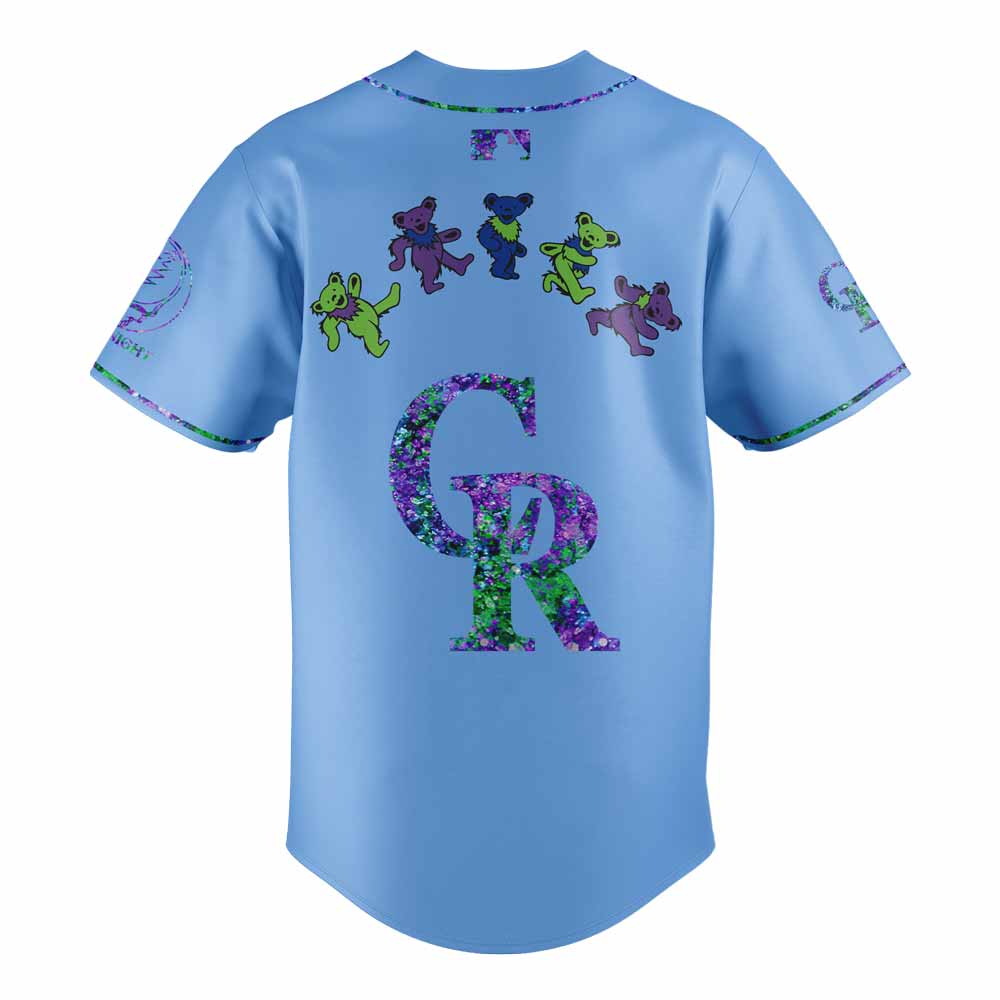 Colorado Rockies Grateful Dead Night Blue Alternate Jersey