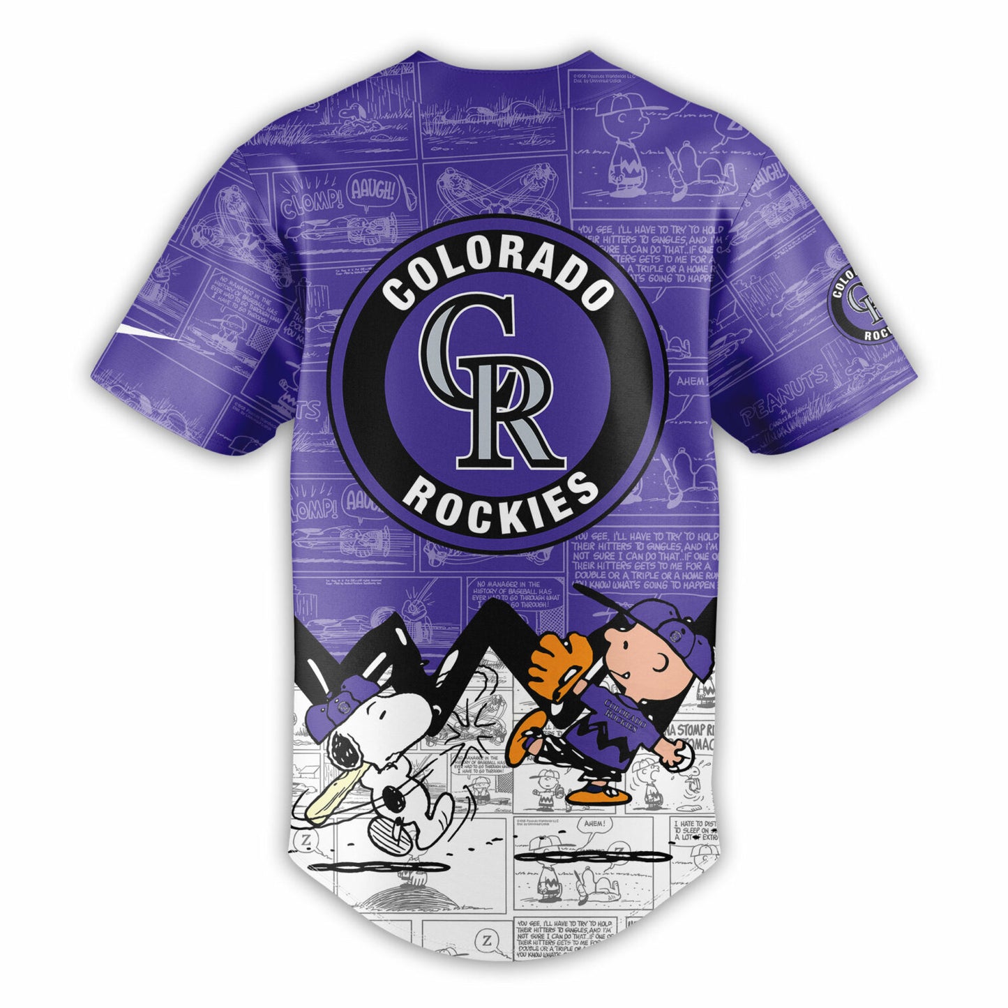 Colorado Rockies 75th Anniversary of Peanuts Jersey