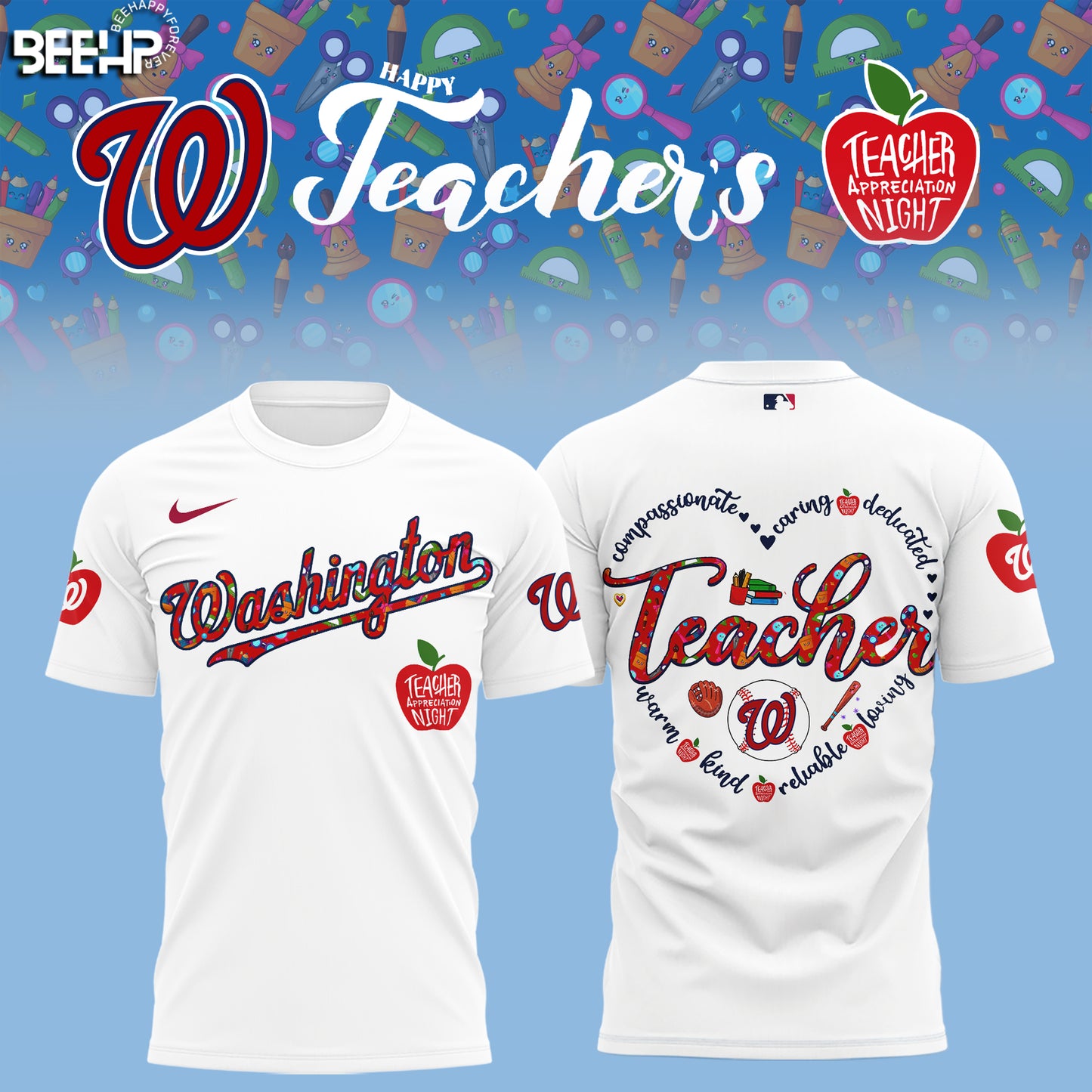 Washington Nationals TEACHER APPRECIATION NIGHT Editions Limited 2025 TShirt
