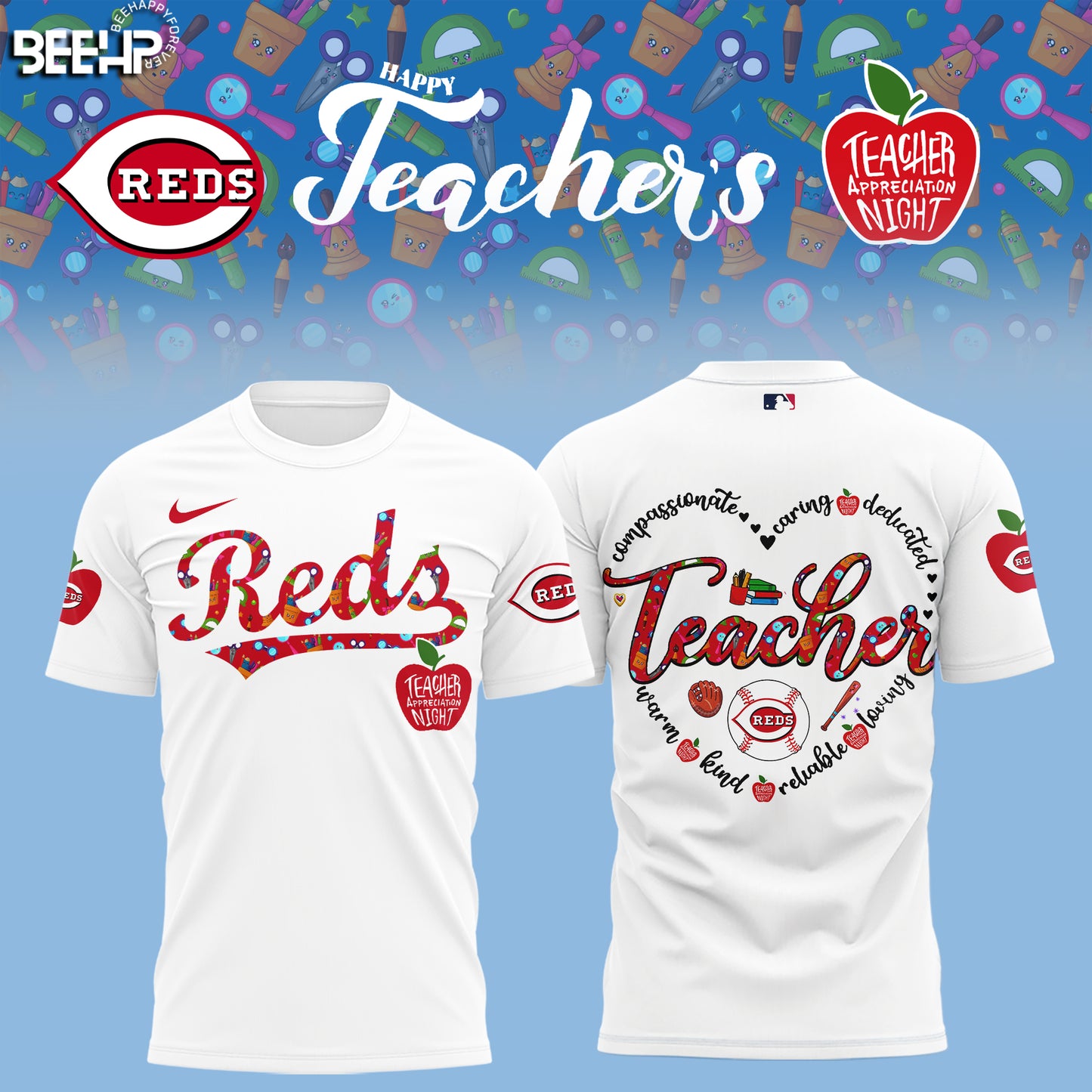 Cincinnati Reds TEACHER APPRECIATION NIGHT Editions Limited 2025 TShirt