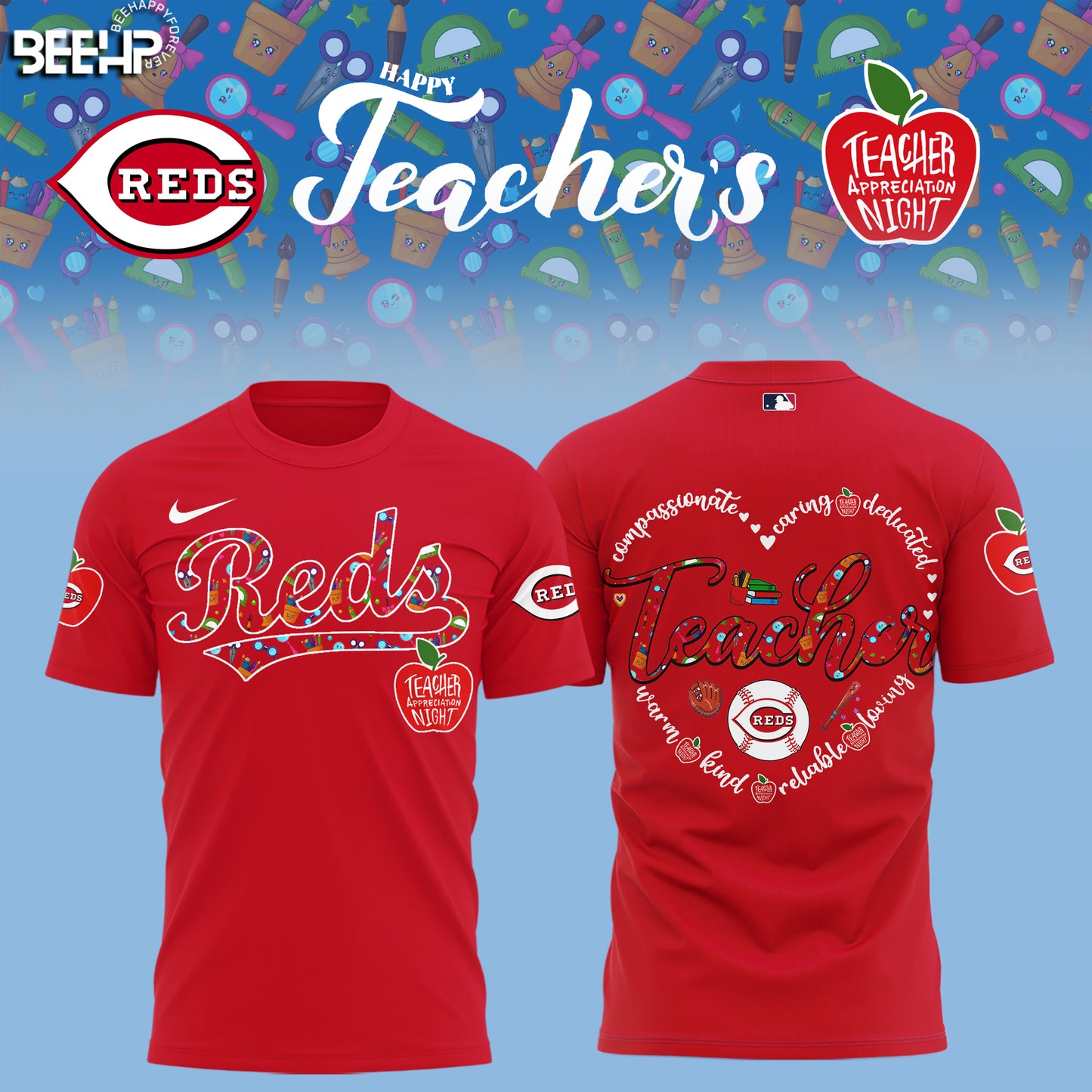 Cincinnati Reds TEACHER APPRECIATION NIGHT Editions Limited 2025 TShirt