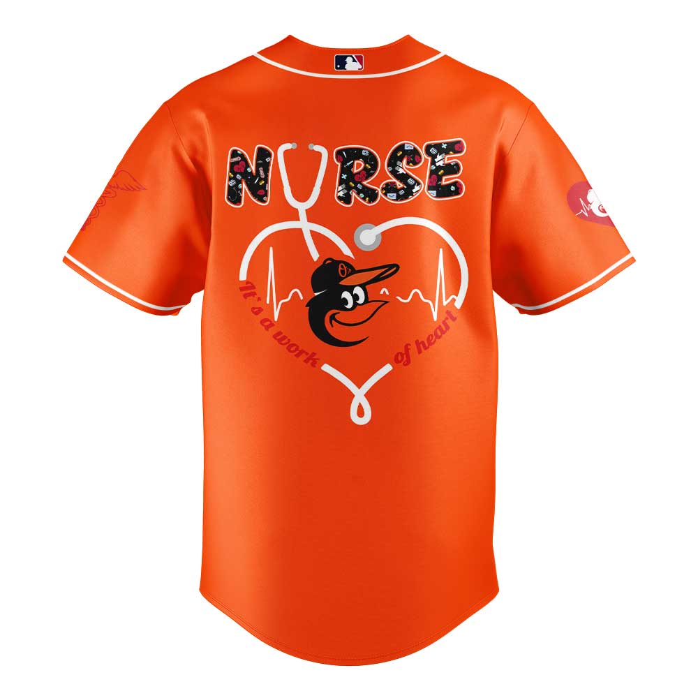 Baltimore Orioles Nurses Appreciation Orange Jersey
