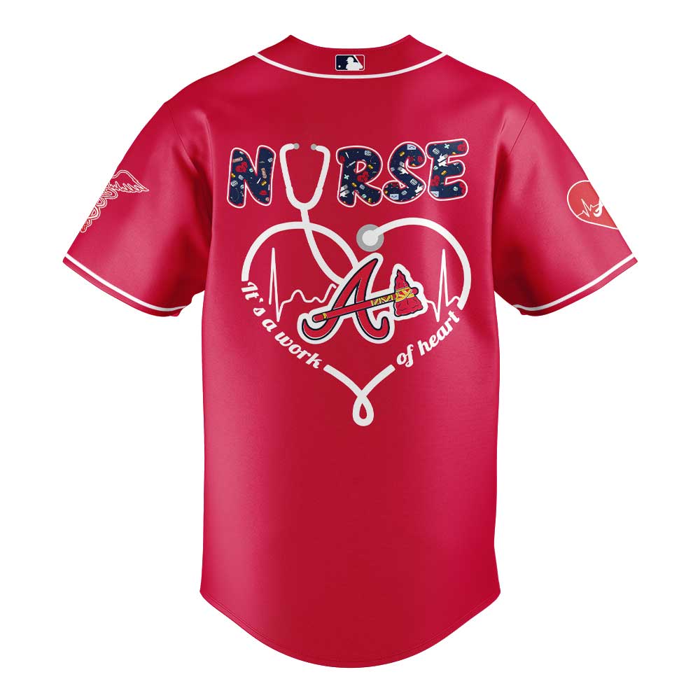 Atlanta Braves Nurses Appreciation Night Red Jersey