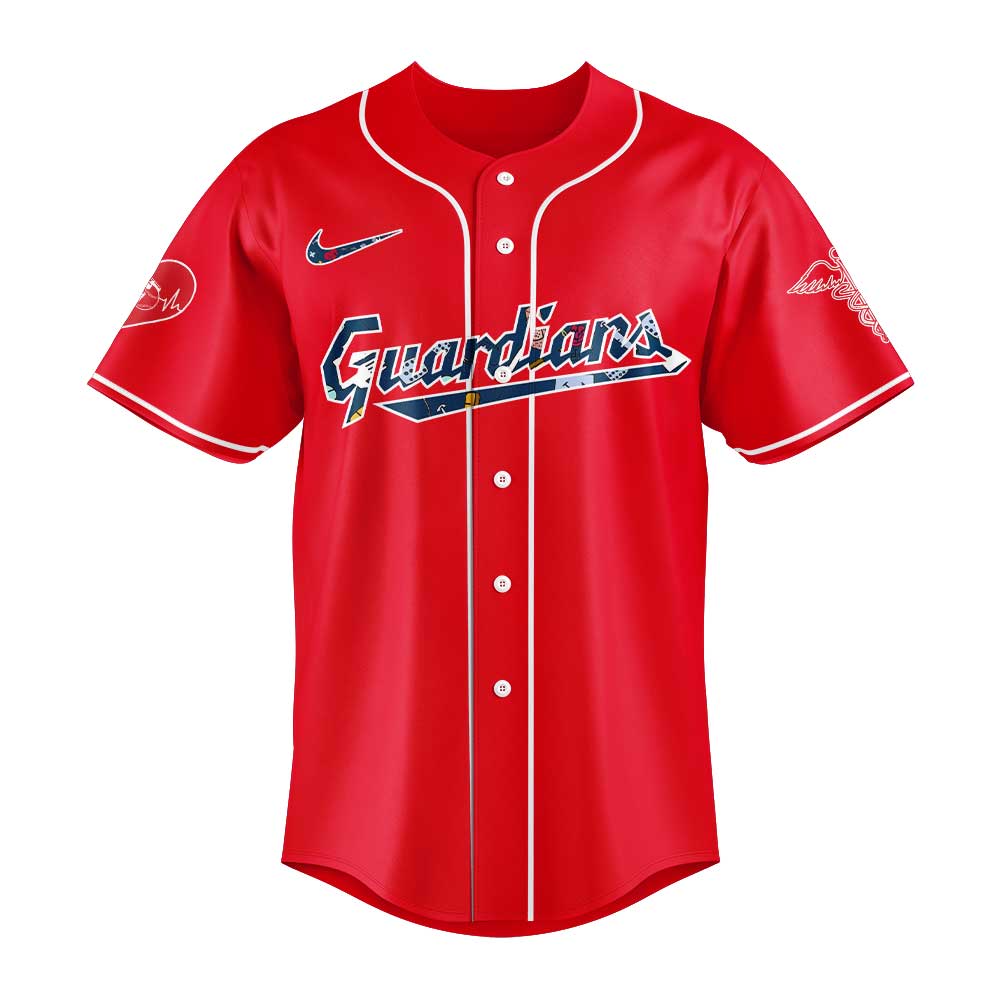 Cleveland Guardians Nurses Appreciation Night Red Jersey