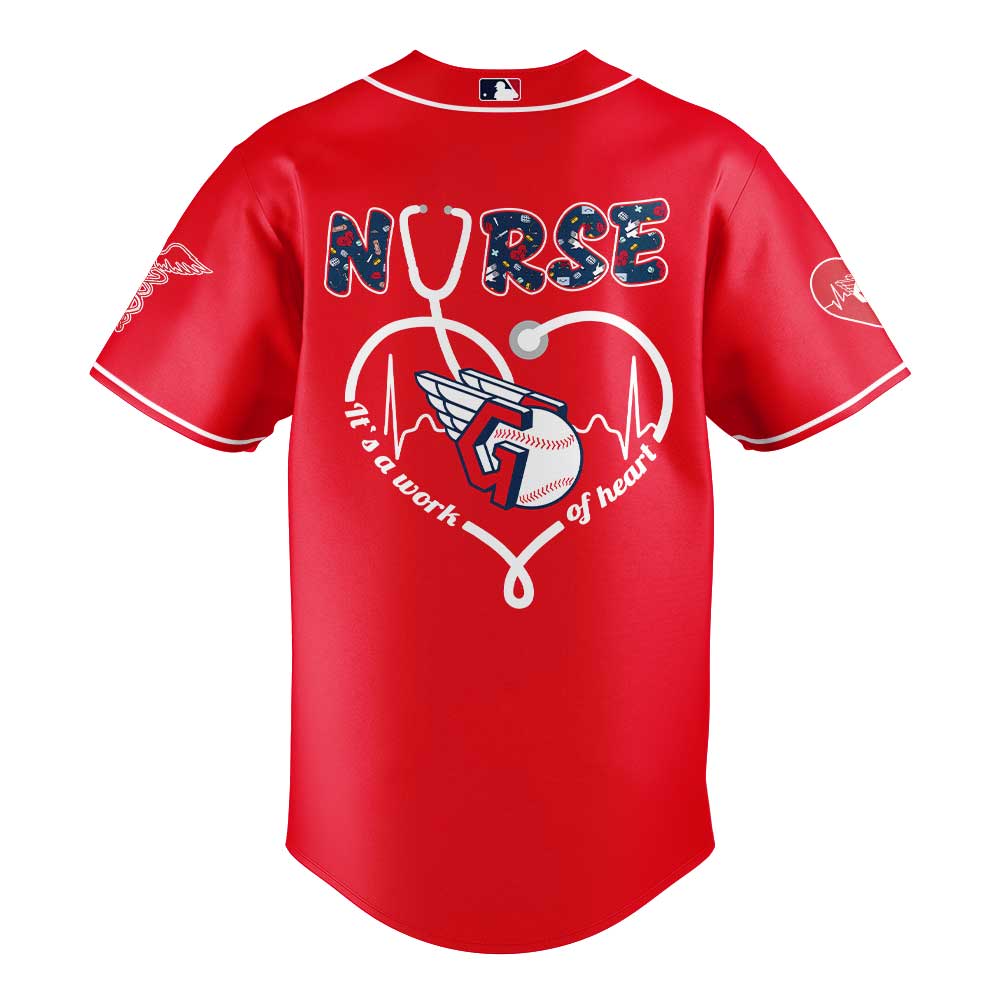 Cleveland Guardians Nurses Appreciation Night Red Jersey