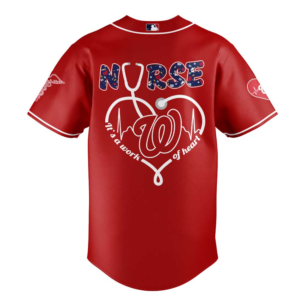 Washington Nationals Nurses Appreciation Night Red Jersey