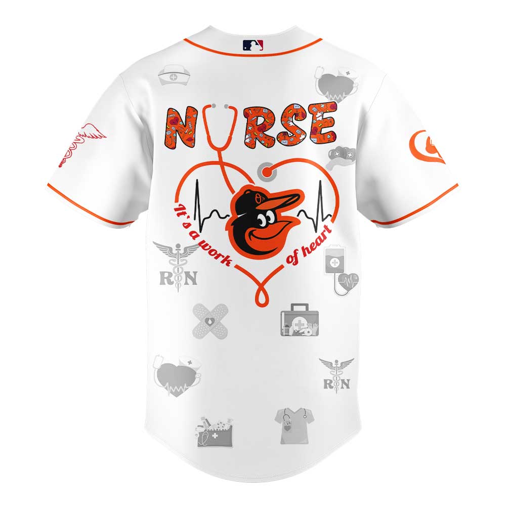 Baltimore Orioles Nurses Appreciation White Jersey