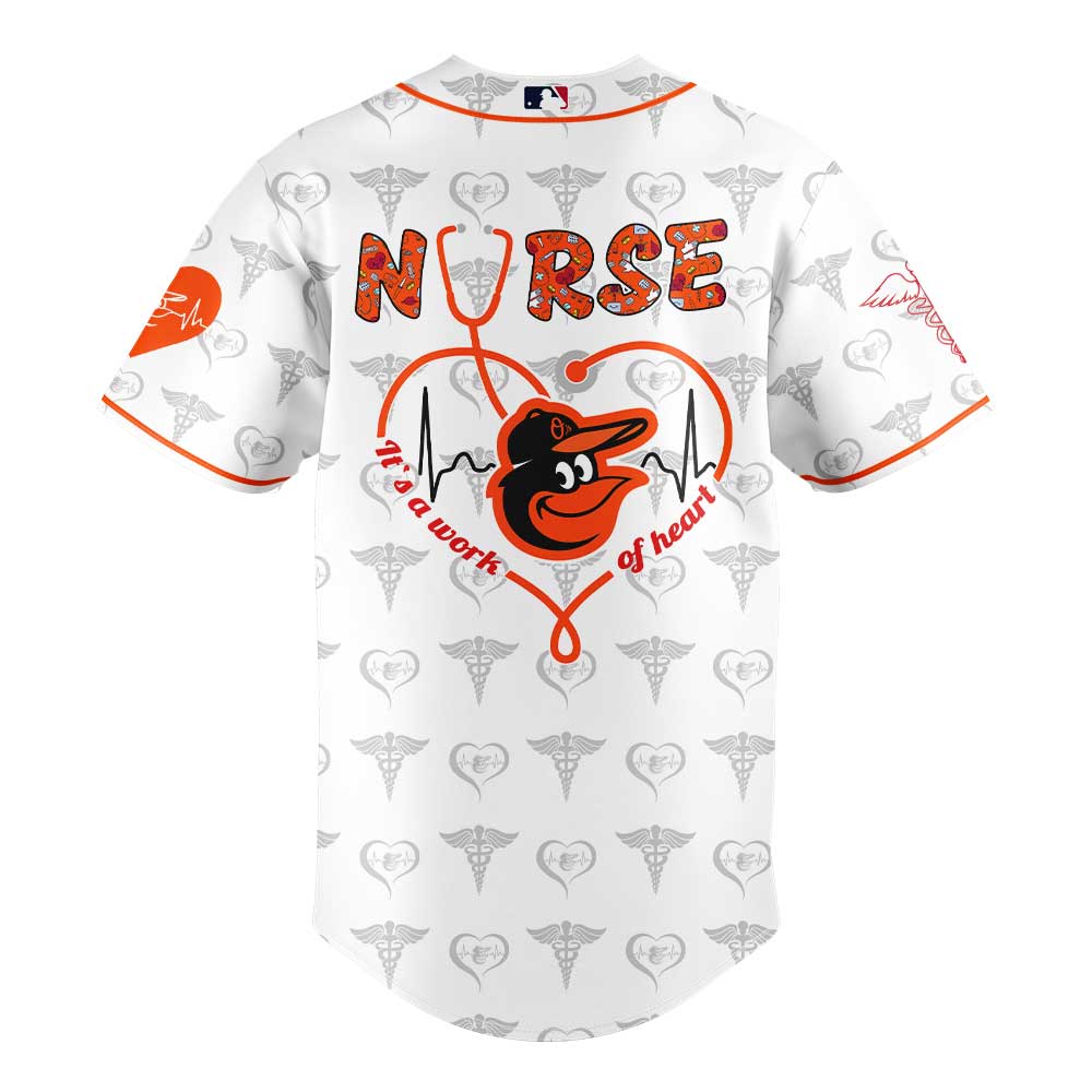 Baltimore Orioles Nurses Appreciation White Jersey