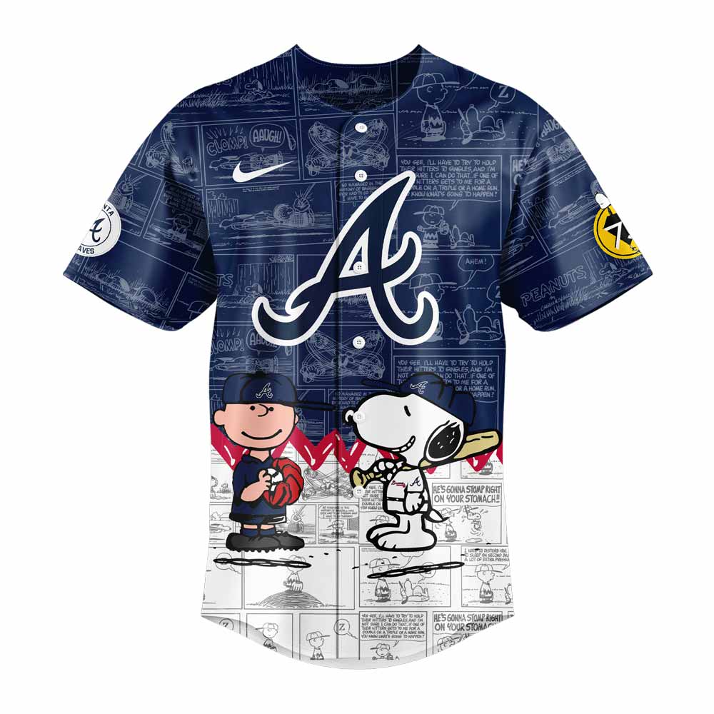 Atlanta Braves 75th Anniversary of Peanuts New Jersey