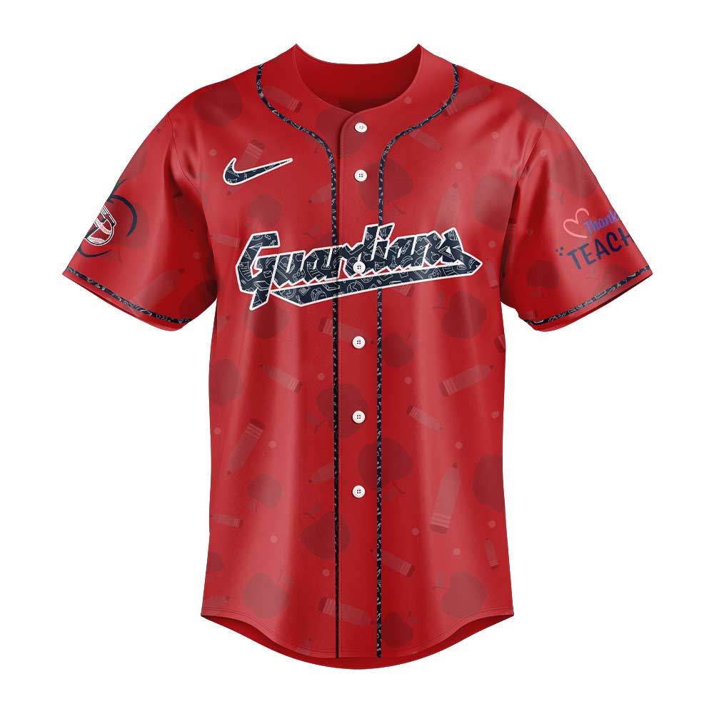 Cleveland Guardians Teacher Appreciation Red Jersey