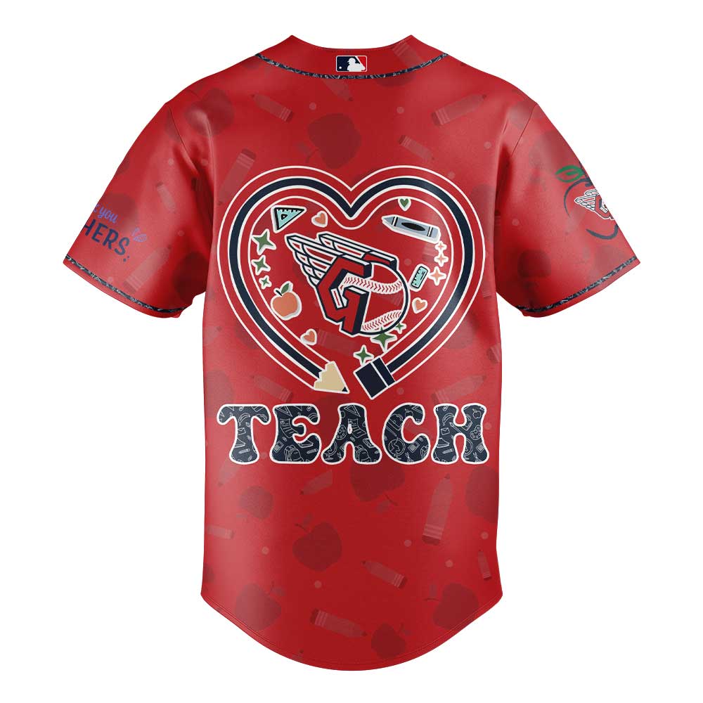 Cleveland Guardians Teacher Appreciation Red Jersey