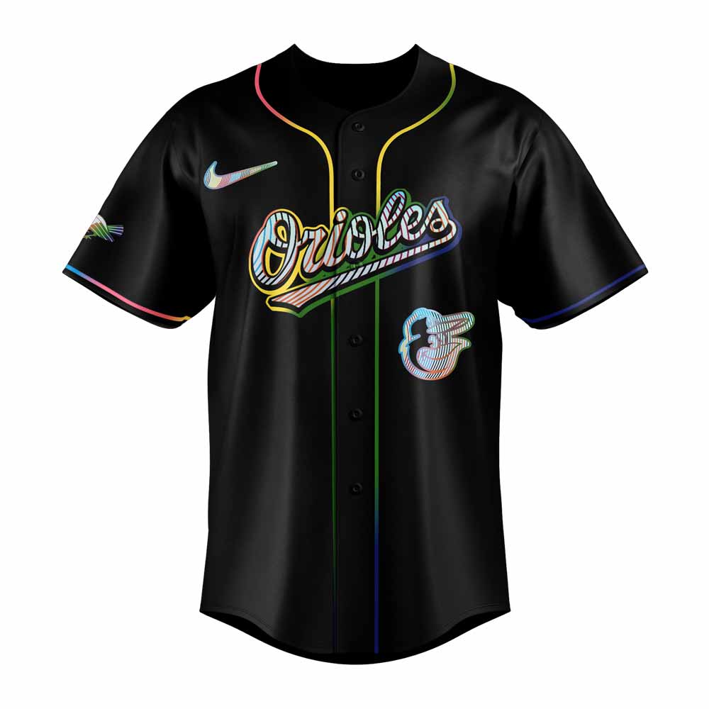 Baltimore Orioles LGBTQ Pride Night 2025 Jersey Flat Cap Set