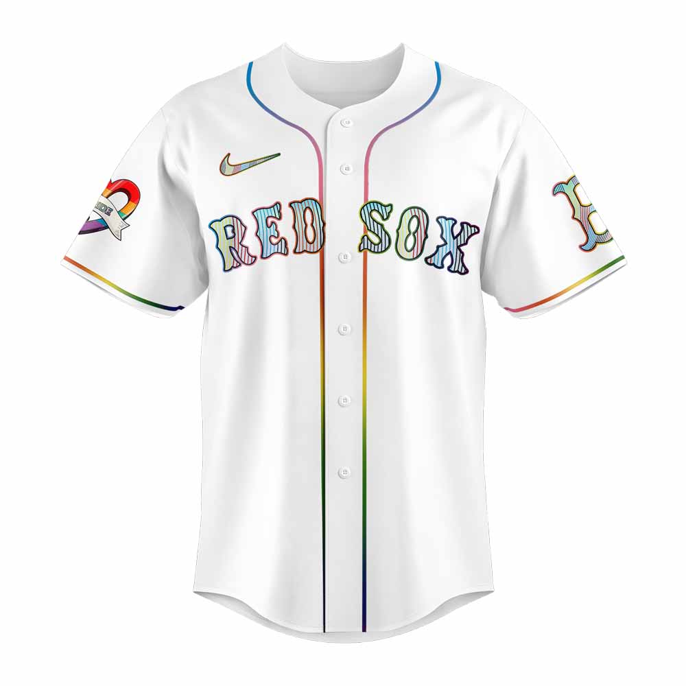 Boston Red Sox LGBTQ Pride Night 2025 Jersey Flat Cap Set