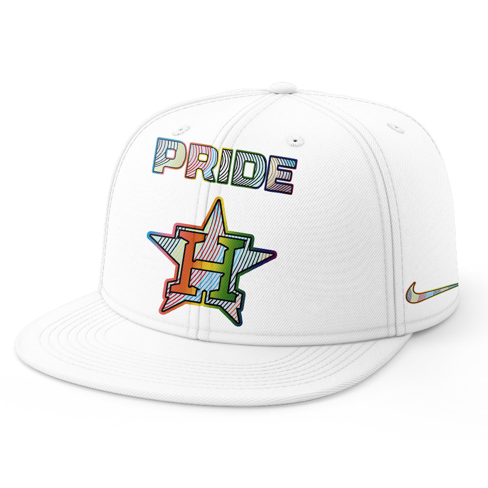 Houston Astros LGBTQ Pride Night 2025 Jersey Flat Cap Set