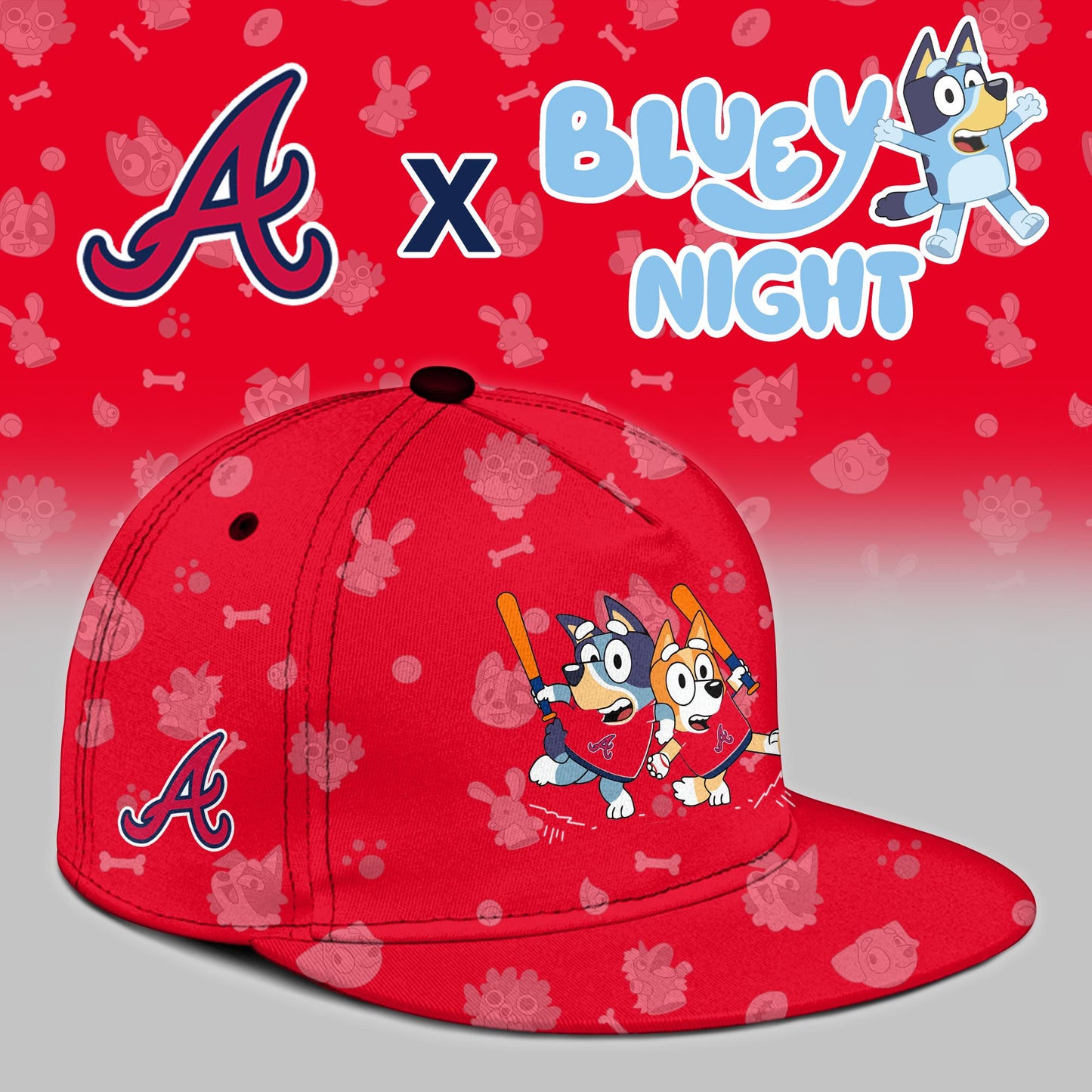 Atlanta Braves 2025 Bluey Night Limited Jersey
