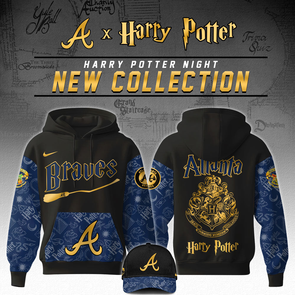 Atlanta Braves x Harry Potter Night Hoodie Editions Limited