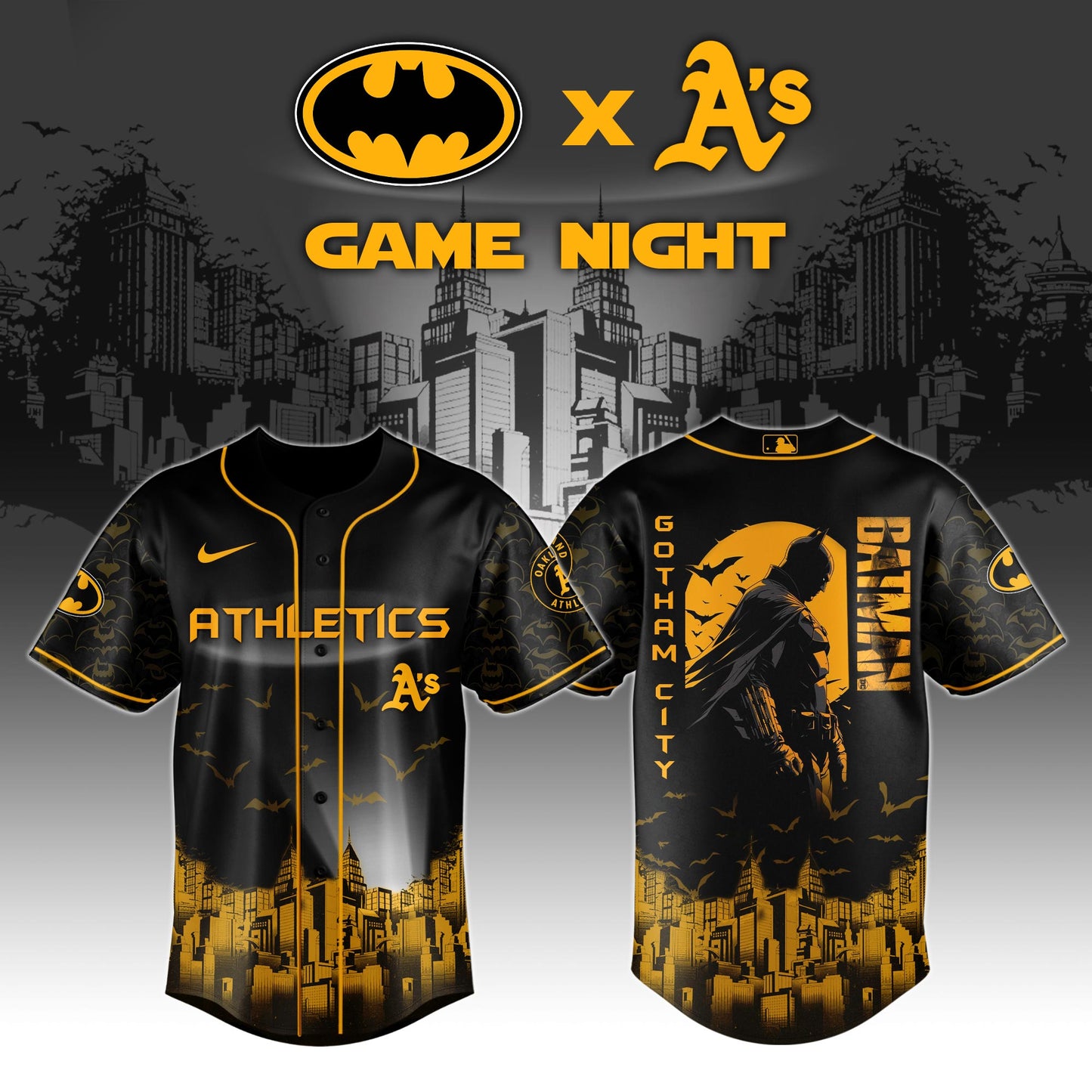 Athletics x DC Batman Game Night Special Edition Jersey