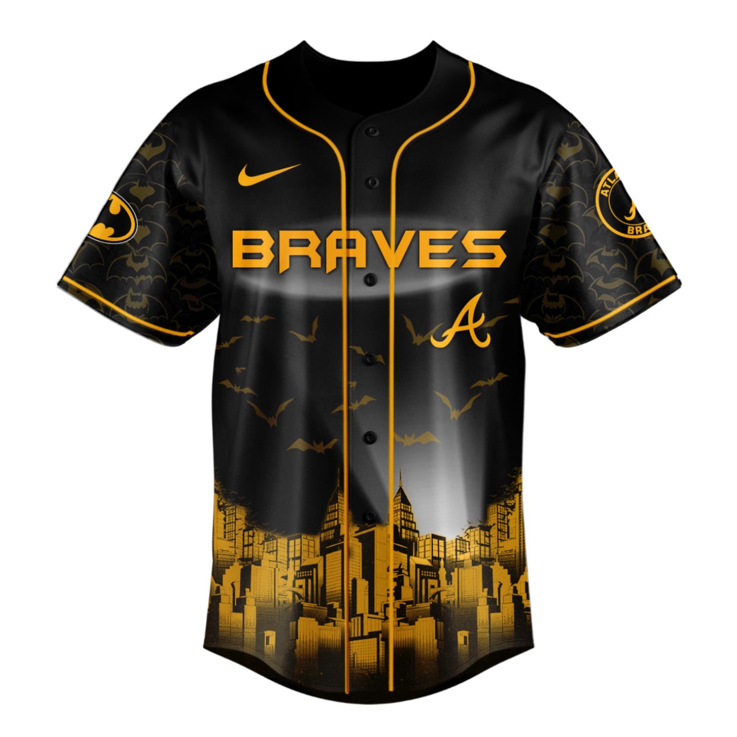 Atlanta Braves x DC Batman Game Night Special Edition Jersey