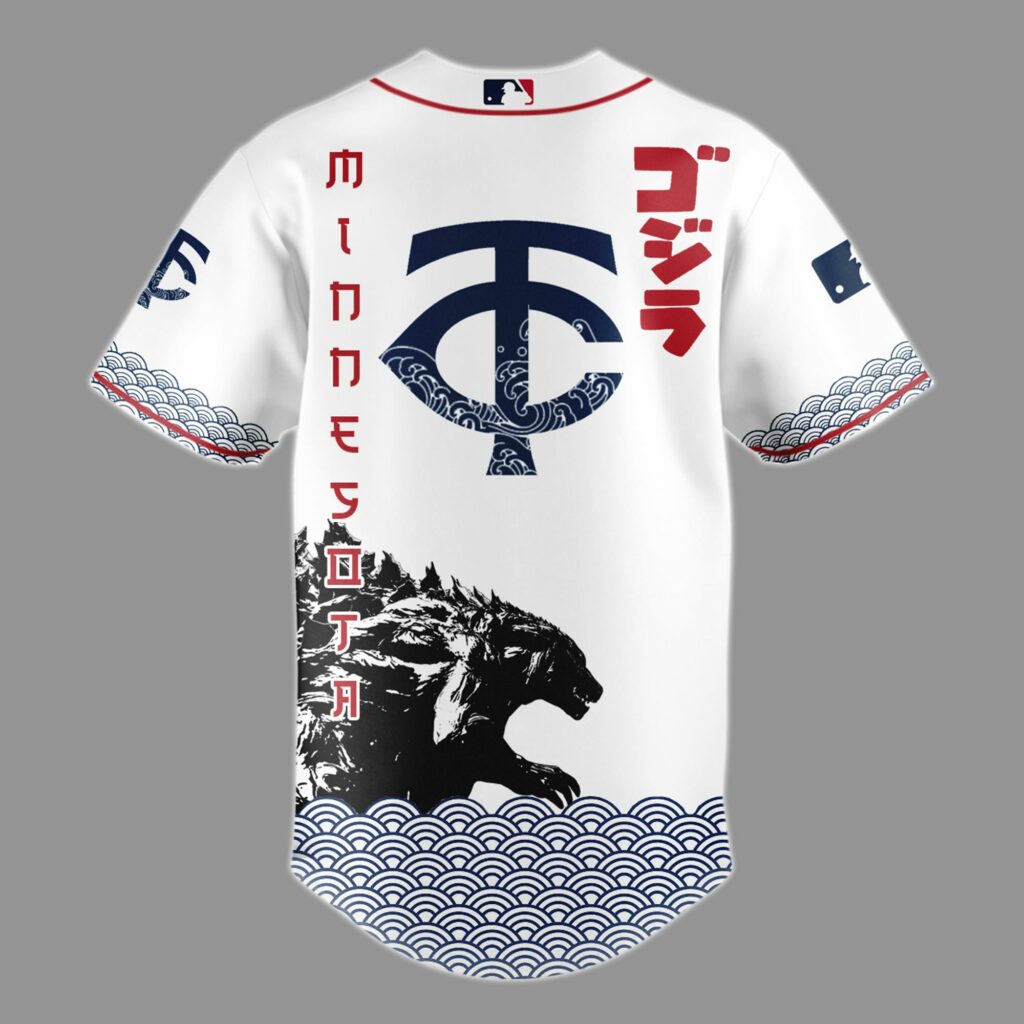 Godzilla x Minnesota Twins Japan Edition Jersey 2025