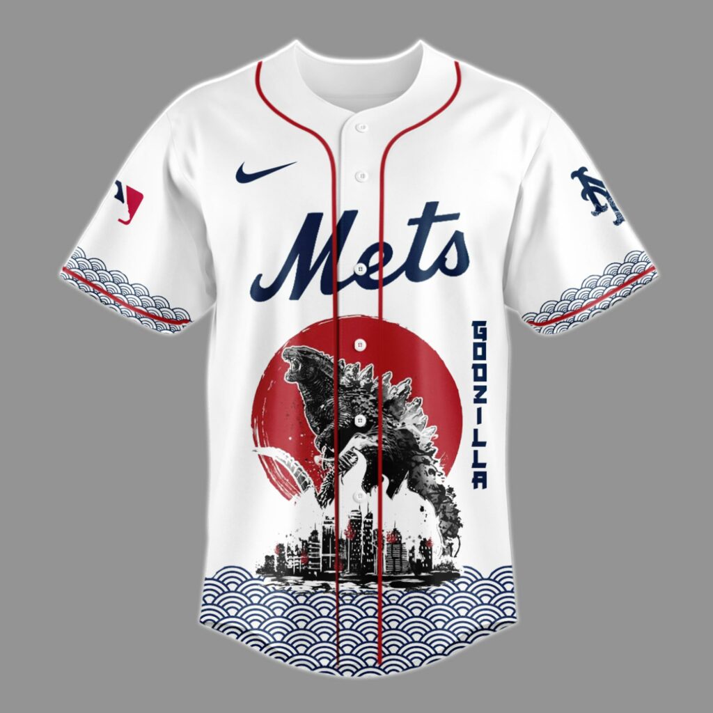 Godzilla x New York Mets Japan Edition Jersey 2025