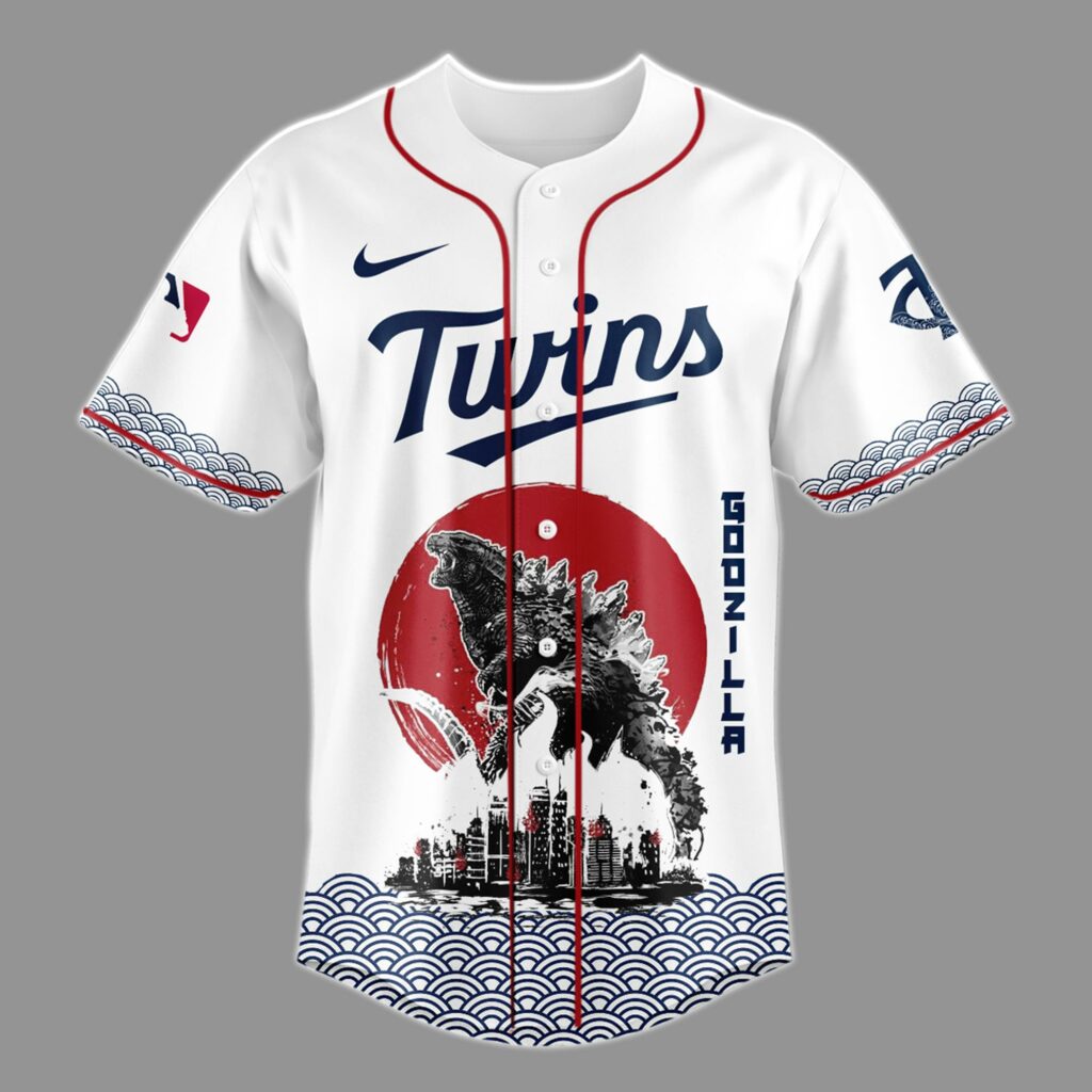 Godzilla x Minnesota Twins Japan Edition Jersey 2025