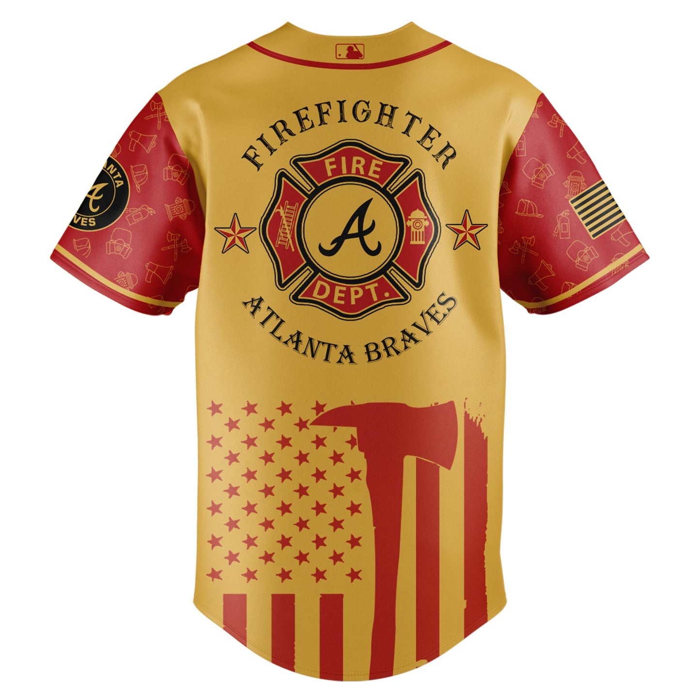 Atlanta Braves MLB x Firefighter Appreciation Night Special Edition Jersey 2025