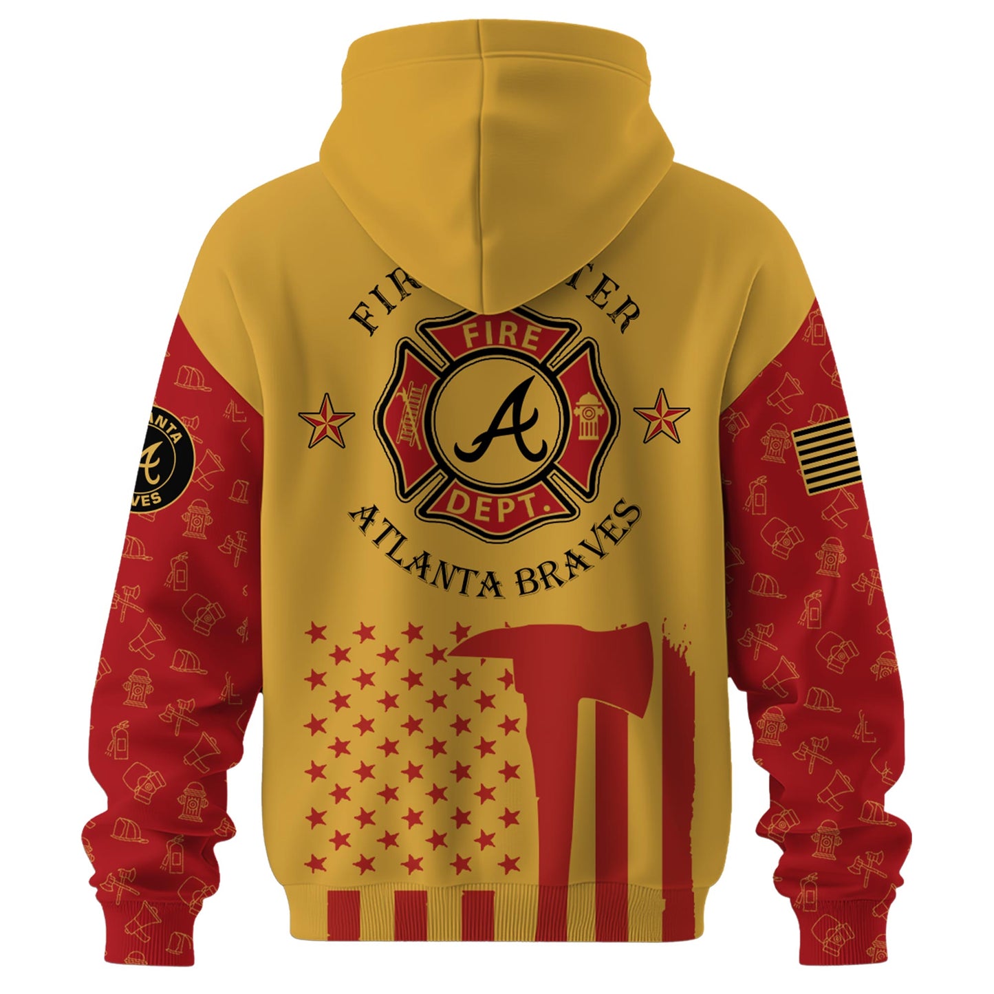 Atlanta Braves MLB x Firefighter Appreciation Night Special Edition Hoodie 2025