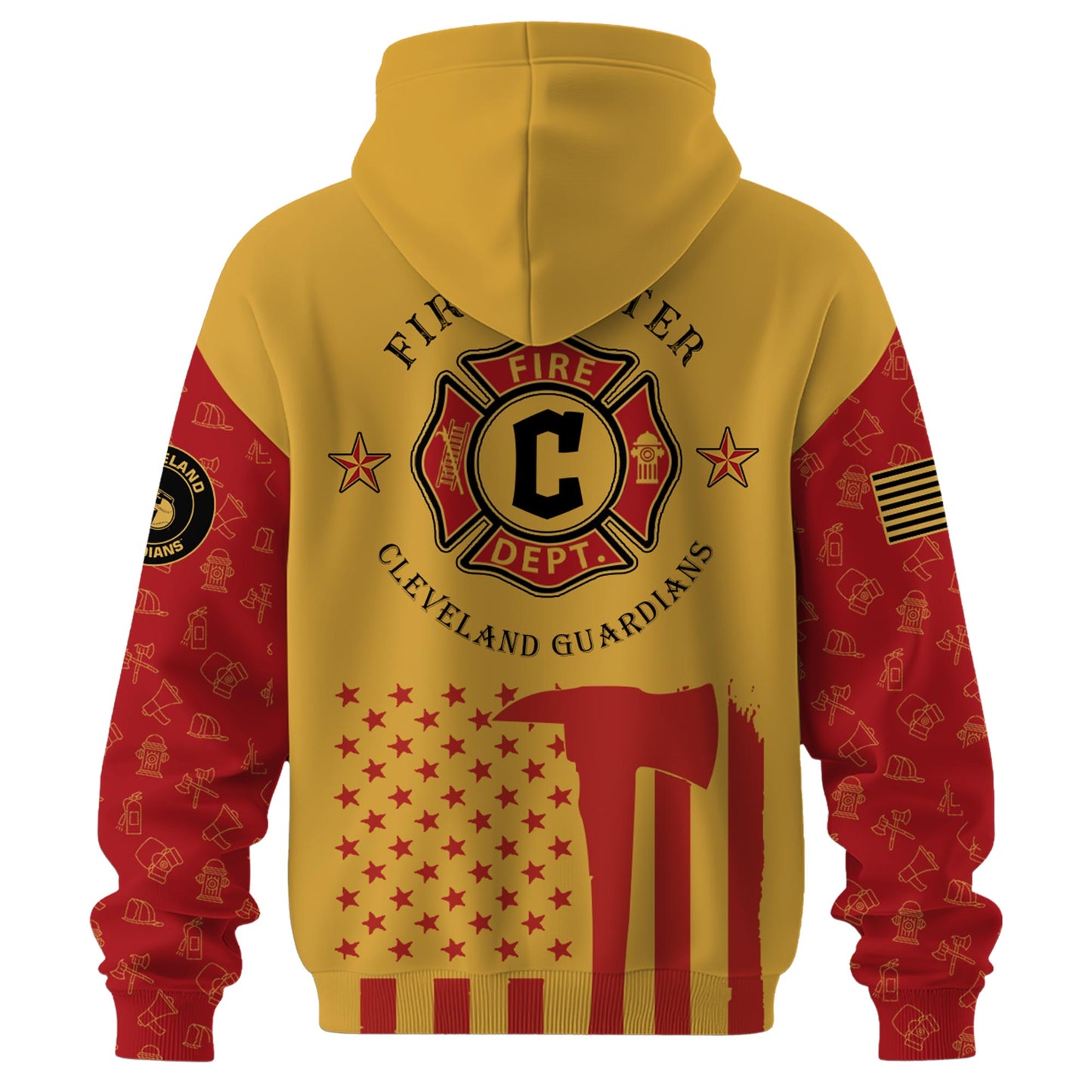 Cleveland Guardians MLB x Firefighter Appreciation Night Special Edition Hoodie 2025