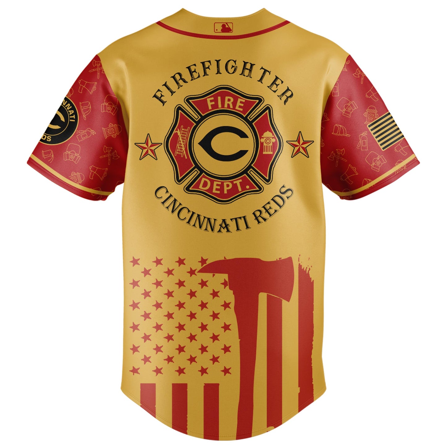 Cincinnati Reds MLB x Firefighter Appreciation Night Special Edition Jersey 2025
