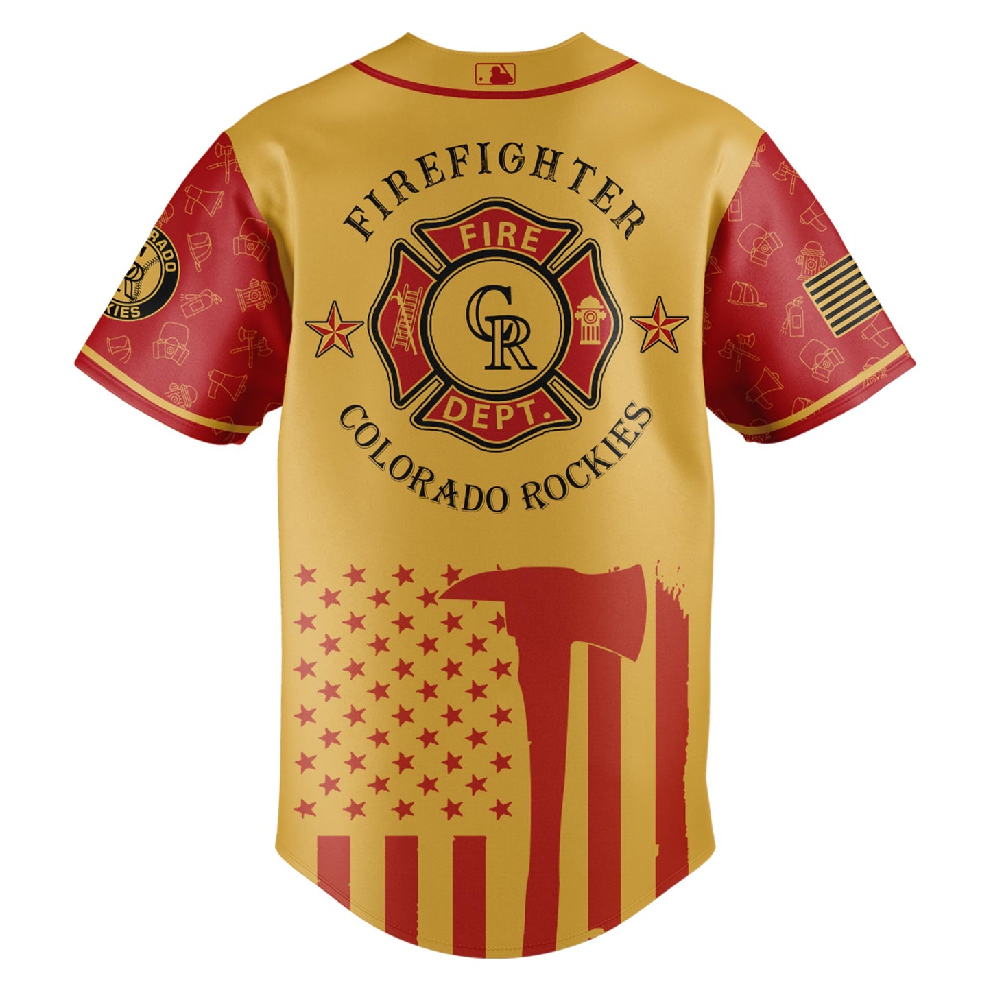 Colorado Rockies MLB x Firefighter Appreciation Night Special Edition Jersey 2025