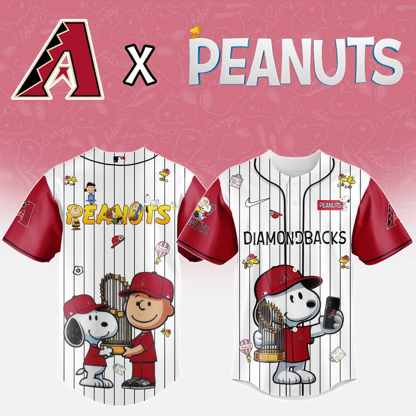 Arizona Diamondbacks x Peanuts Night 2025 Baseball Jersey Editions Limited