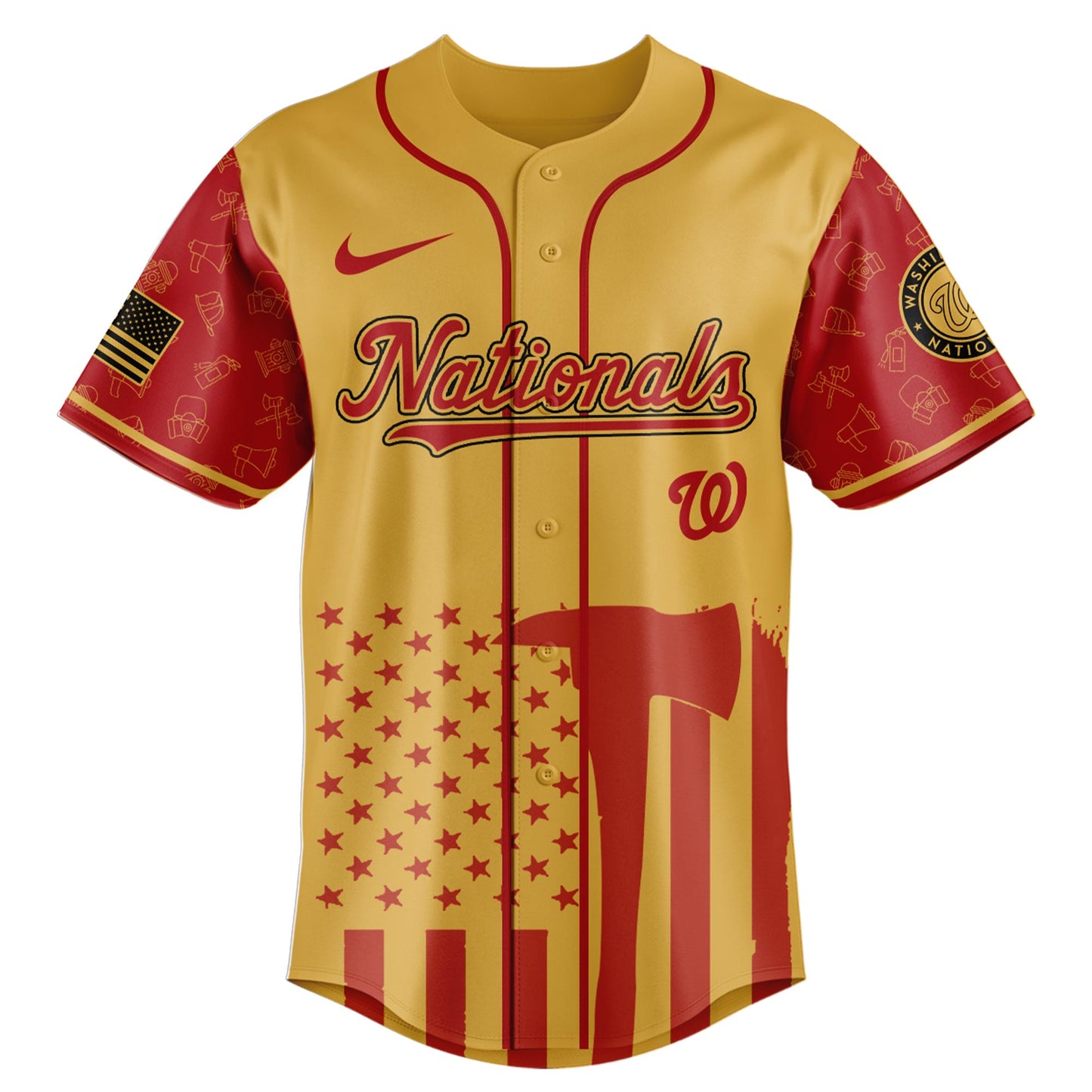 Washington Nationals MLB x Firefighter Appreciation Night Special Edition Jersey 2025