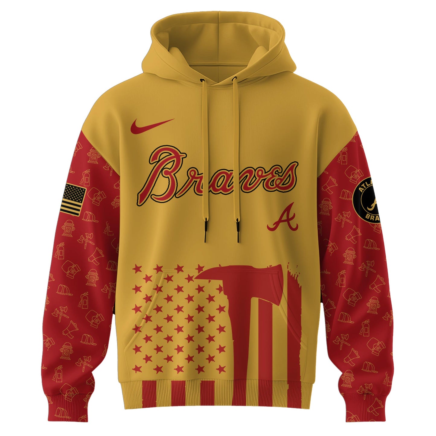 Atlanta Braves MLB x Firefighter Appreciation Night Special Edition Hoodie 2025