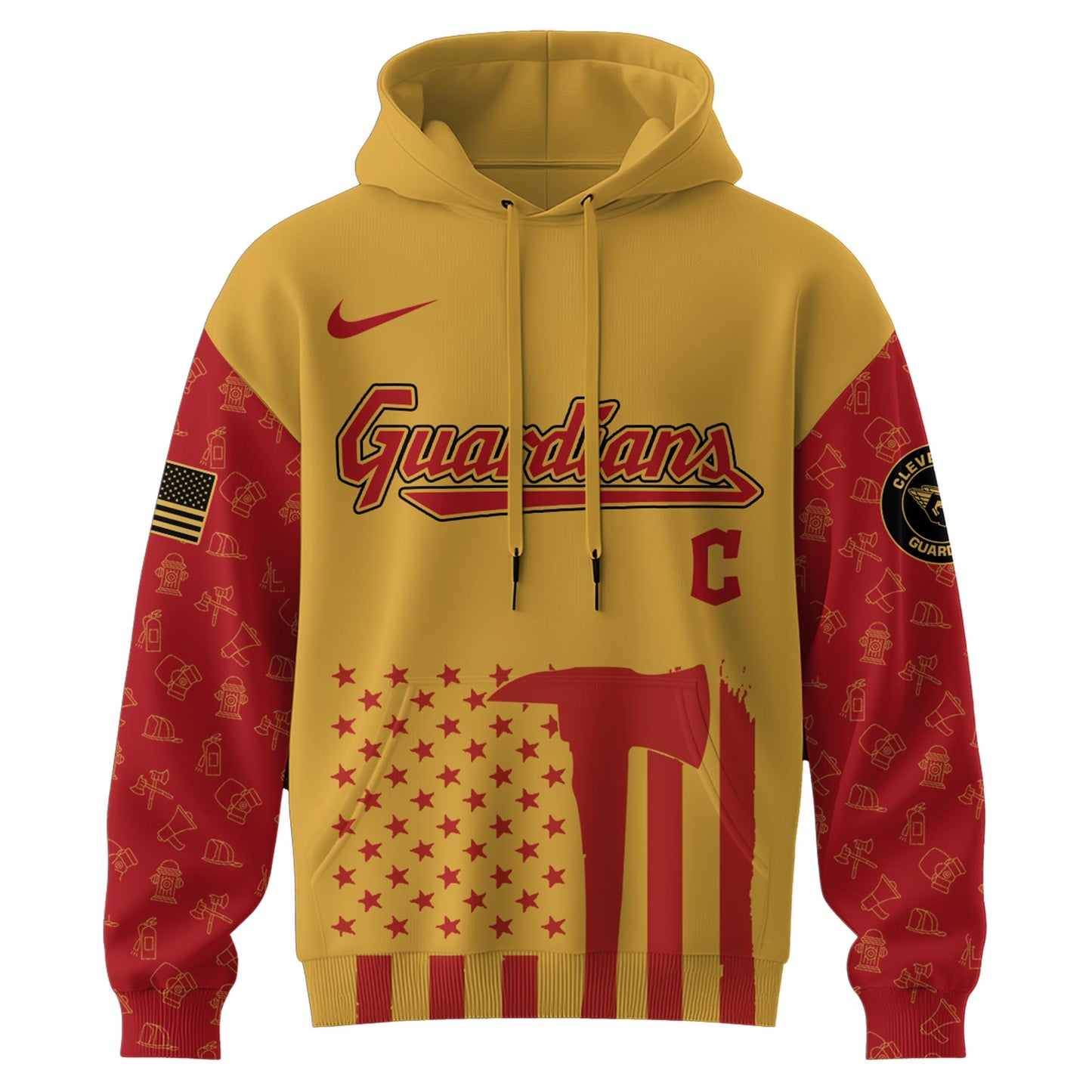 Cleveland Guardians MLB x Firefighter Appreciation Night Special Edition Hoodie 2025