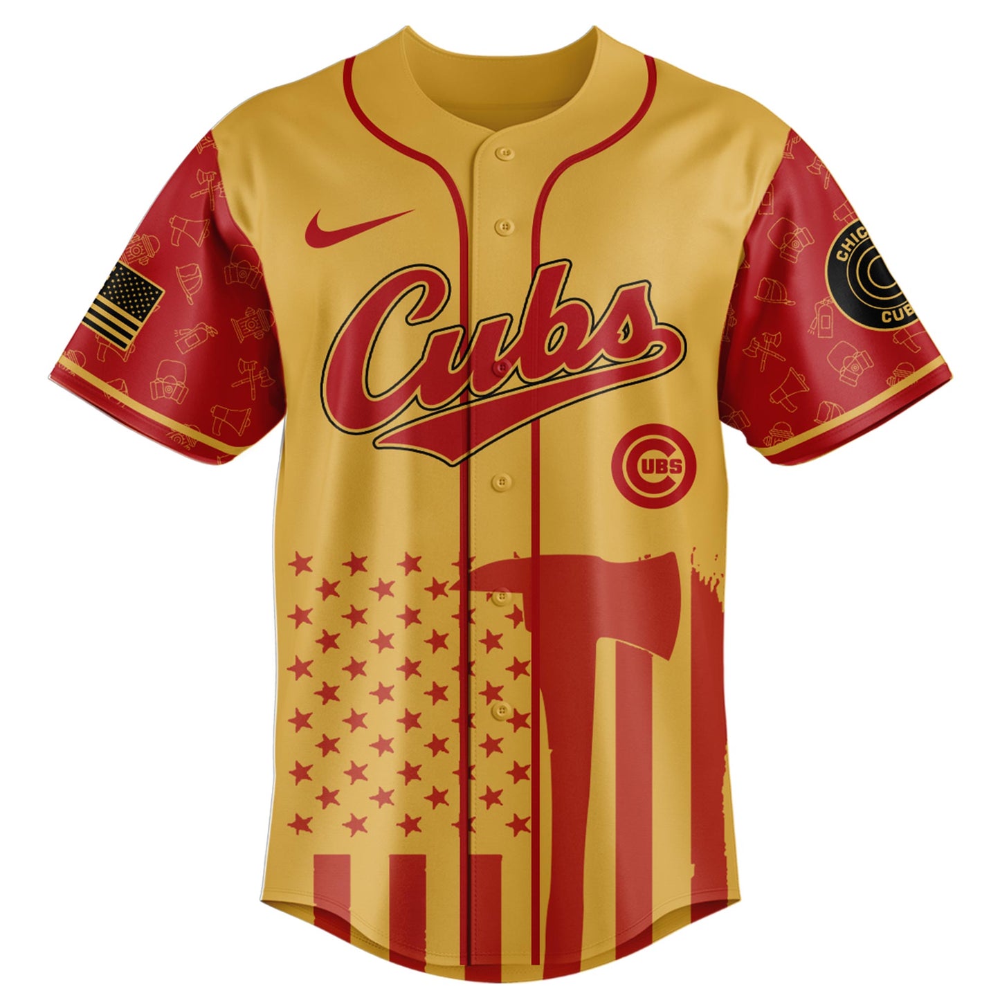 Chicago Cubs MLB x Firefighter Appreciation Night Special Edition Jersey 2025