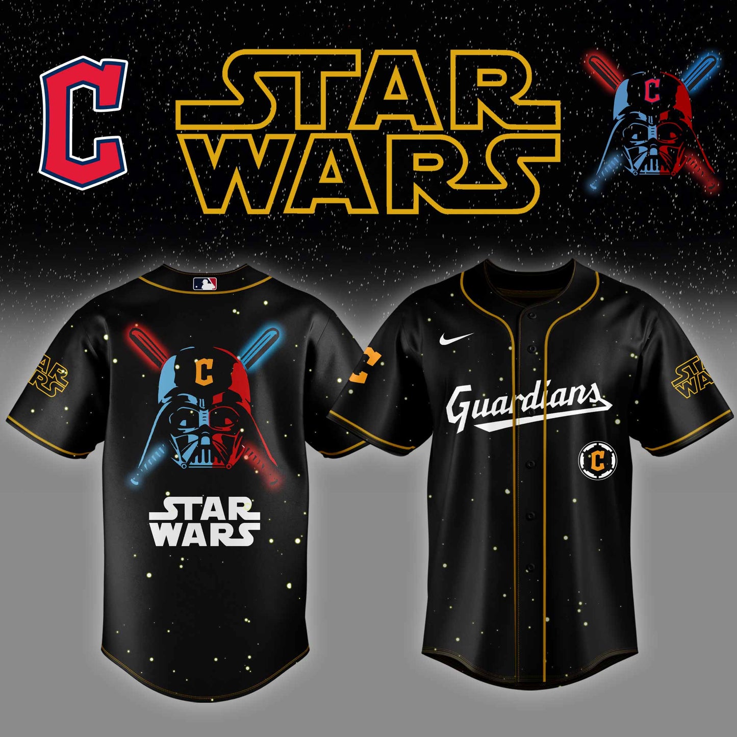 Cleveland Guardians MLB x StarWars Jersey Editions Limited 2025
