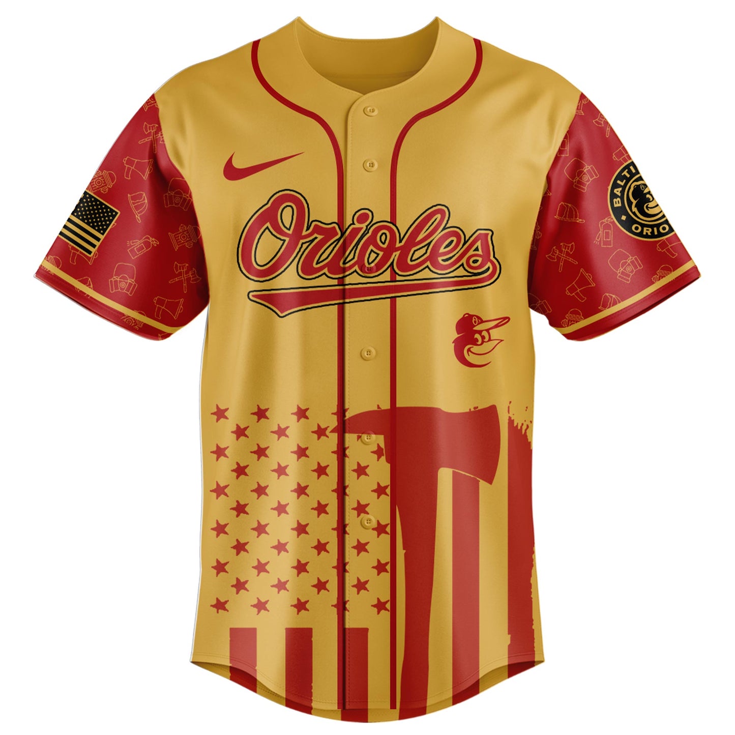 Baltimore Orioles MLB x Firefighter Appreciation Night Special Edition Jersey 2025