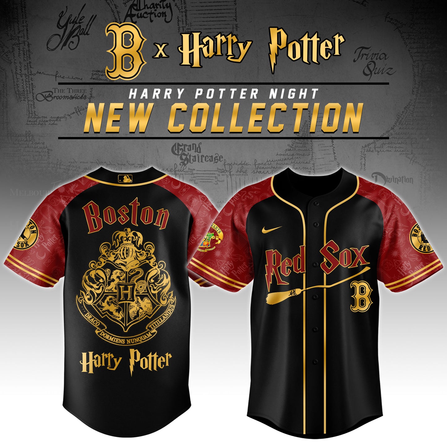 Boston Red Sox x Harry Potter Night Baseball Jersey Editions Limited