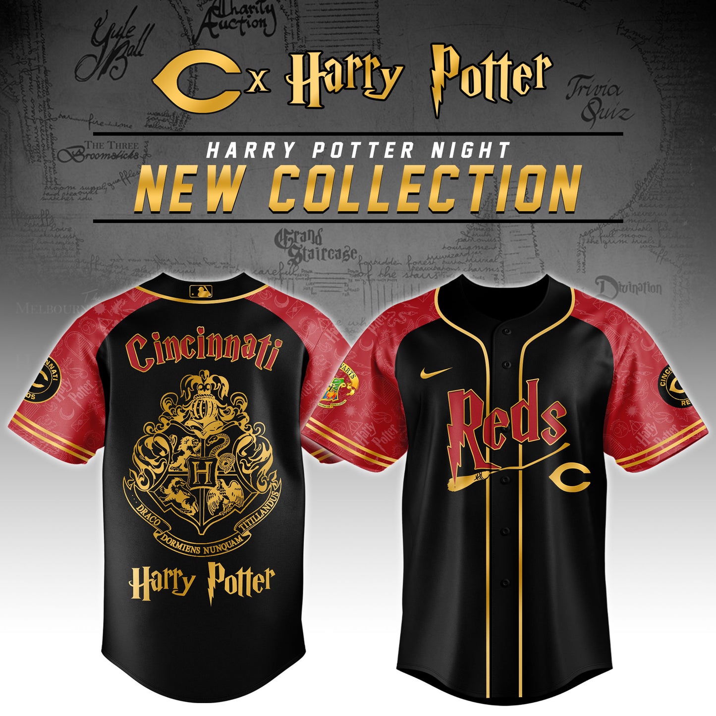 Cincinnati Reds x Harry Potter Night Baseball Jersey Editions Limited