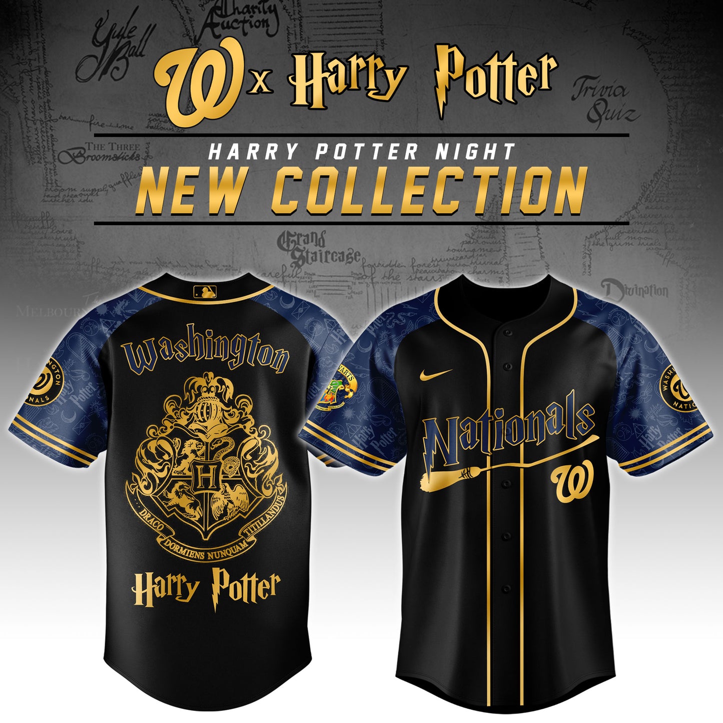 Washington Nationals x Harry Potter Night Baseball Jersey Editions Limited