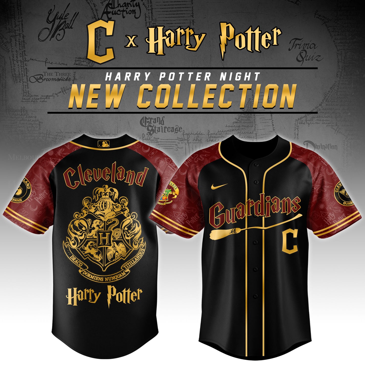 Cleveland Guardians x Harry Potter Night Baseball Jersey Editions Limited